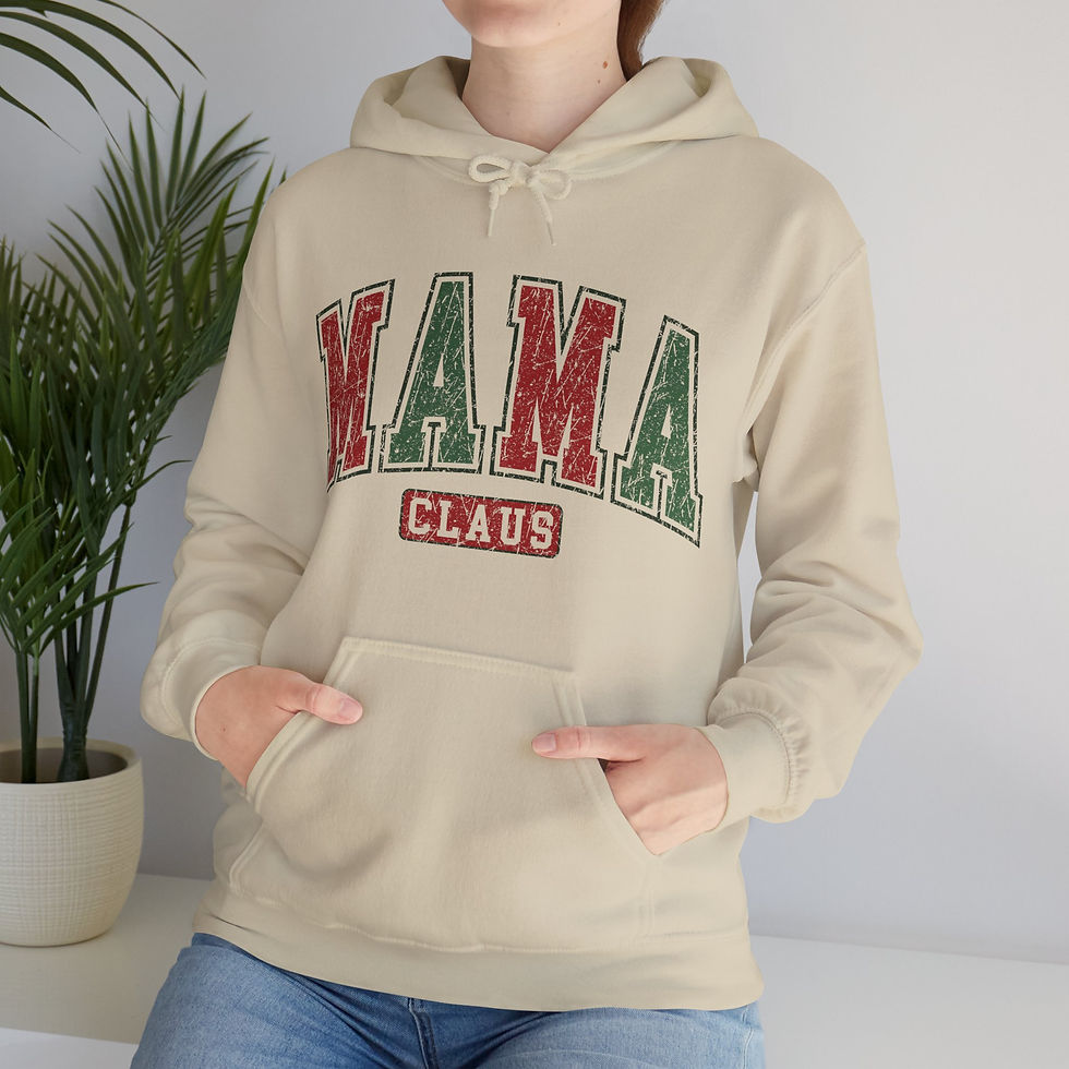 Thumbnail: Christmas Holiday Hoodie Sweatshirt-Unisex Heavy Blend, Mama Claus