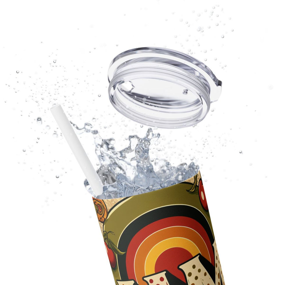 Thumbnail: Mothers Day Skinny 20oz. Tumbler with Straw -Mom Tumbler, Mothers Day Gift