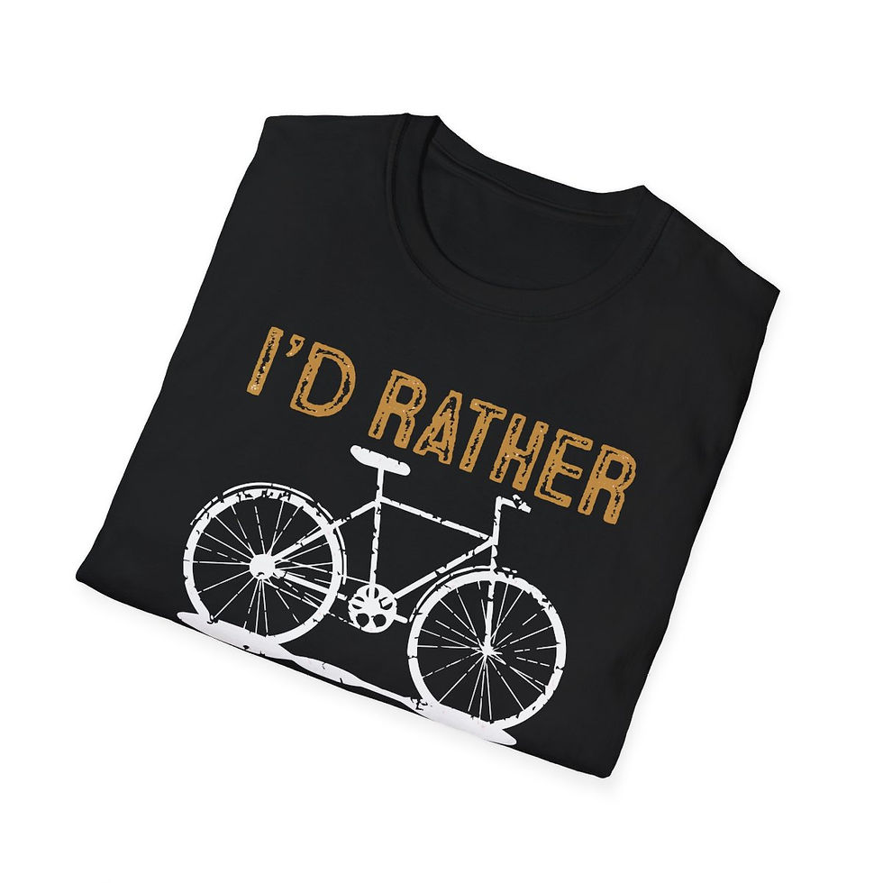 Thumbnail: Bicycle Shirt - I'd Rather be Cycling, Men's Bicycle gift, Woman's Bicycle Shirt