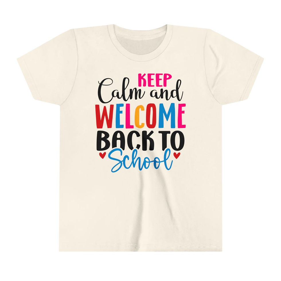 Thumbnail: Keep Calm and Welcome Back to School T-Shirt-Welcome Back to School shirt