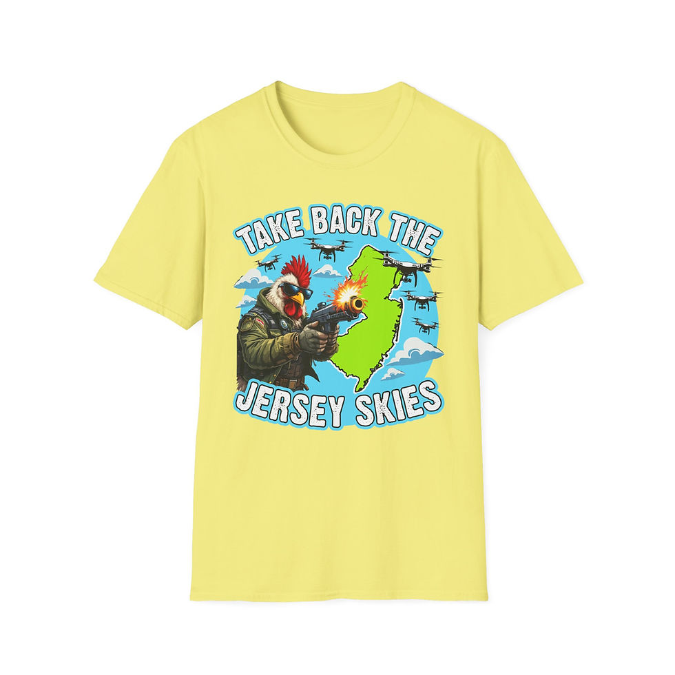 Thumbnail: New Jersey Drones-Welcome to New Jersey, Drone shirt, Take back NJ skies