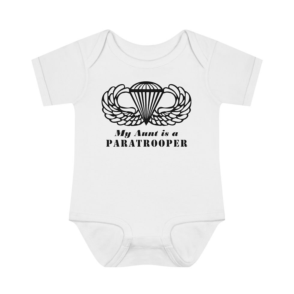 Thumbnail: Paratrooper Aunt-My Aunt is a Paratrooper, Airborne, Paratrooper nephew-niece