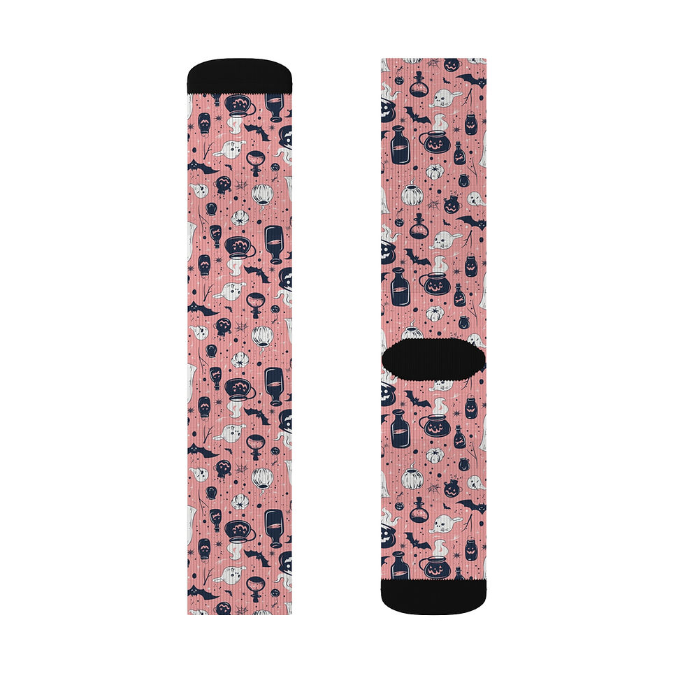 Thumbnail: Halloween Trick or Treat Socks-Halloween socks, Trick or Treat socks