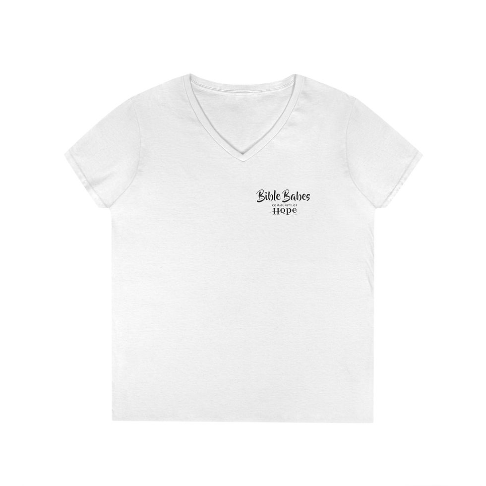 Thumbnail: Bible Babes Ladies' V-Neck T-Shirt