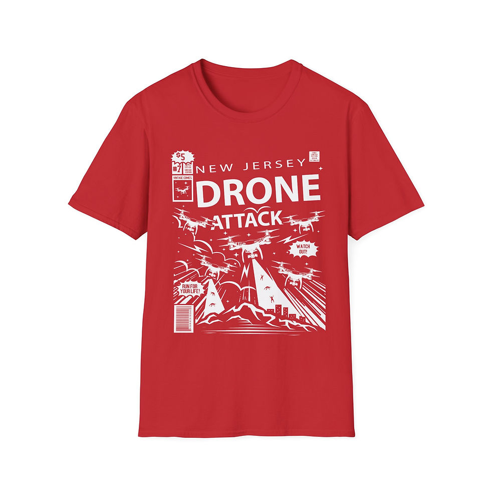 Thumbnail: New Jersey Drone Attack-Welcome to New Jersey, Attack of the Drones,Drone shirt