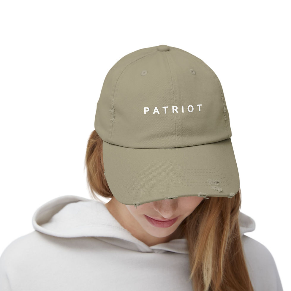 Thumbnail: Printed Distressed Cap - Patriot Hat - Charie Kirk Patriot Hat