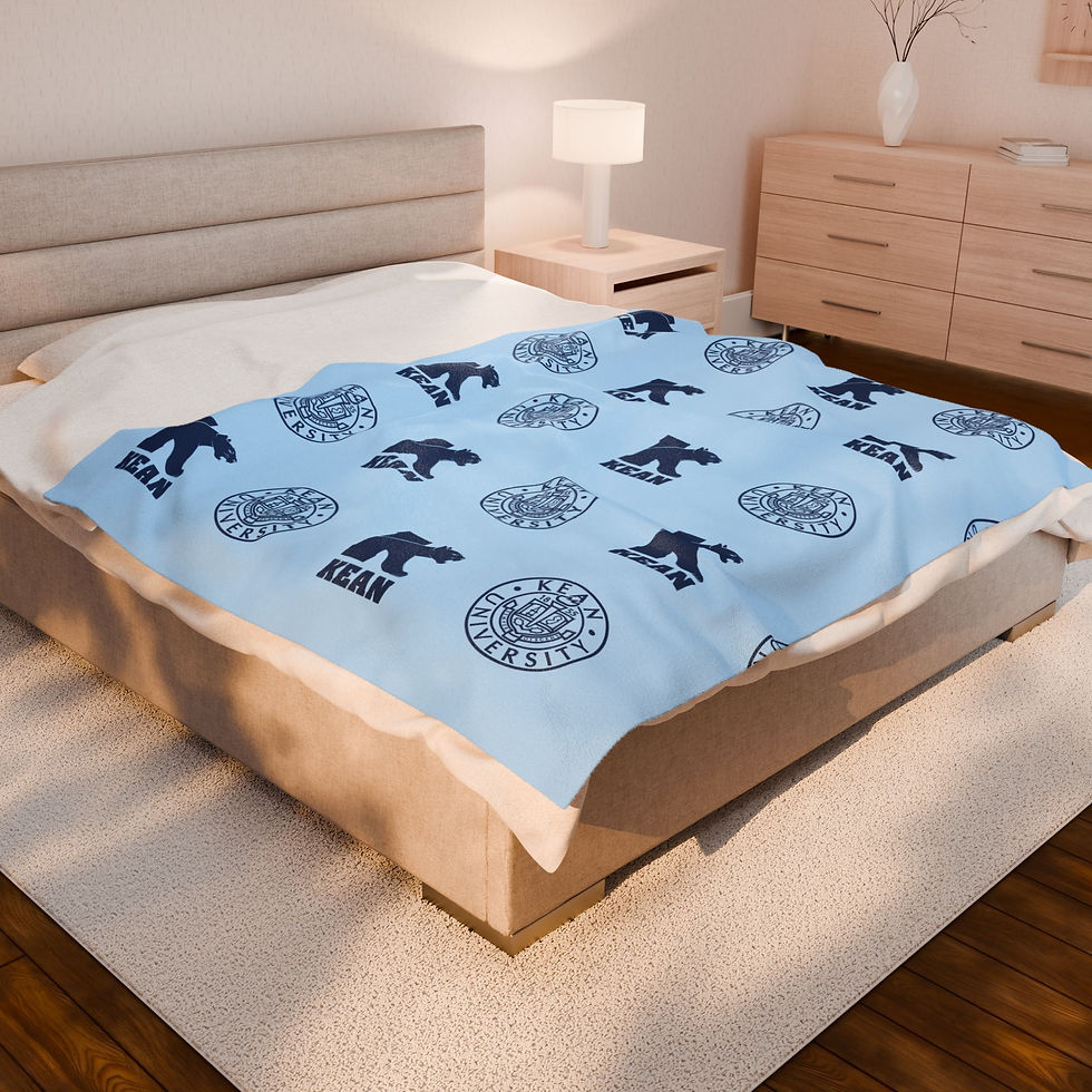Thumbnail: Personalized Velveteen Plush Blanket-Kean University