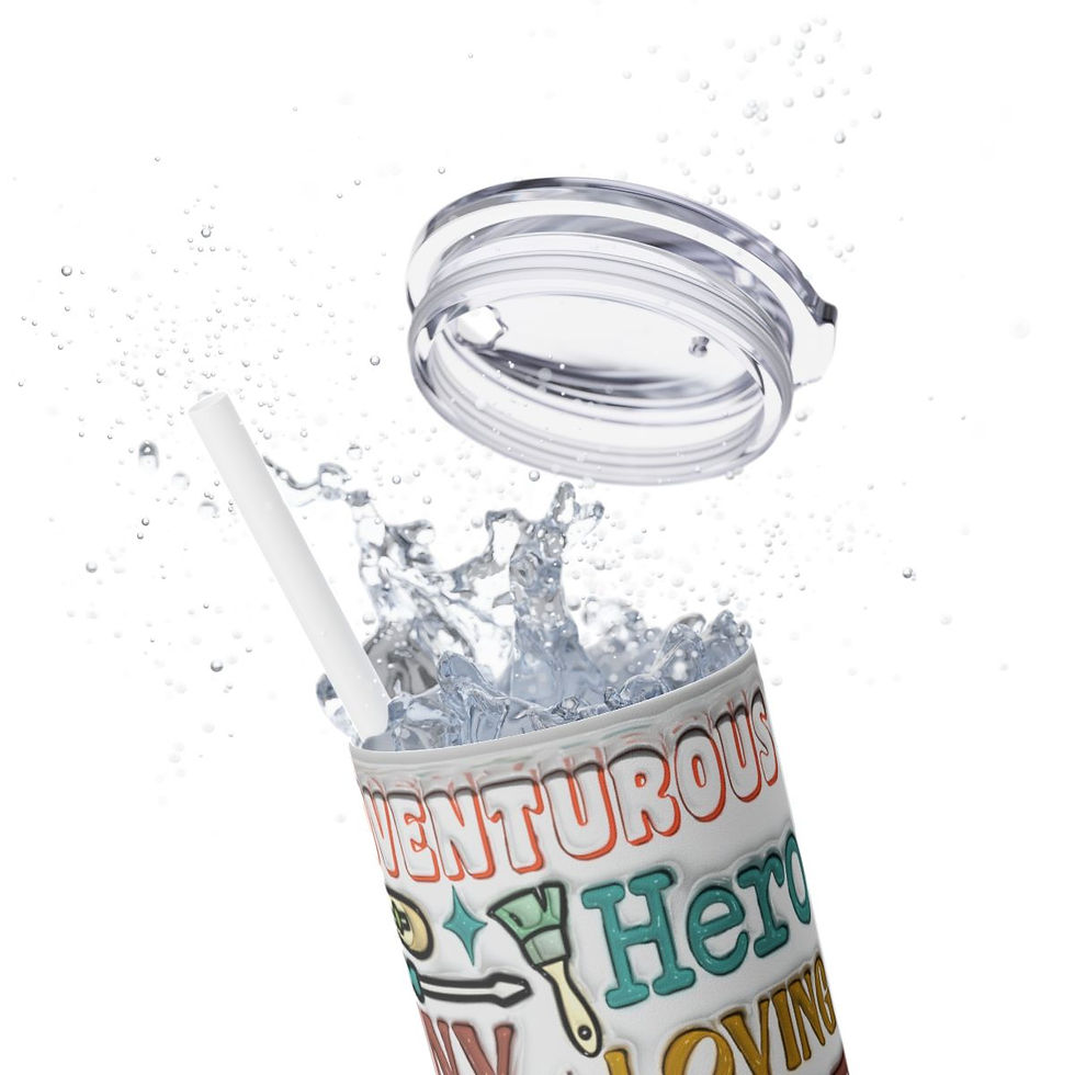 Thumbnail: Fathers Day Skinny 20oz. Tumbler with Straw -Dad Tumbler, Fathers Day Gift
