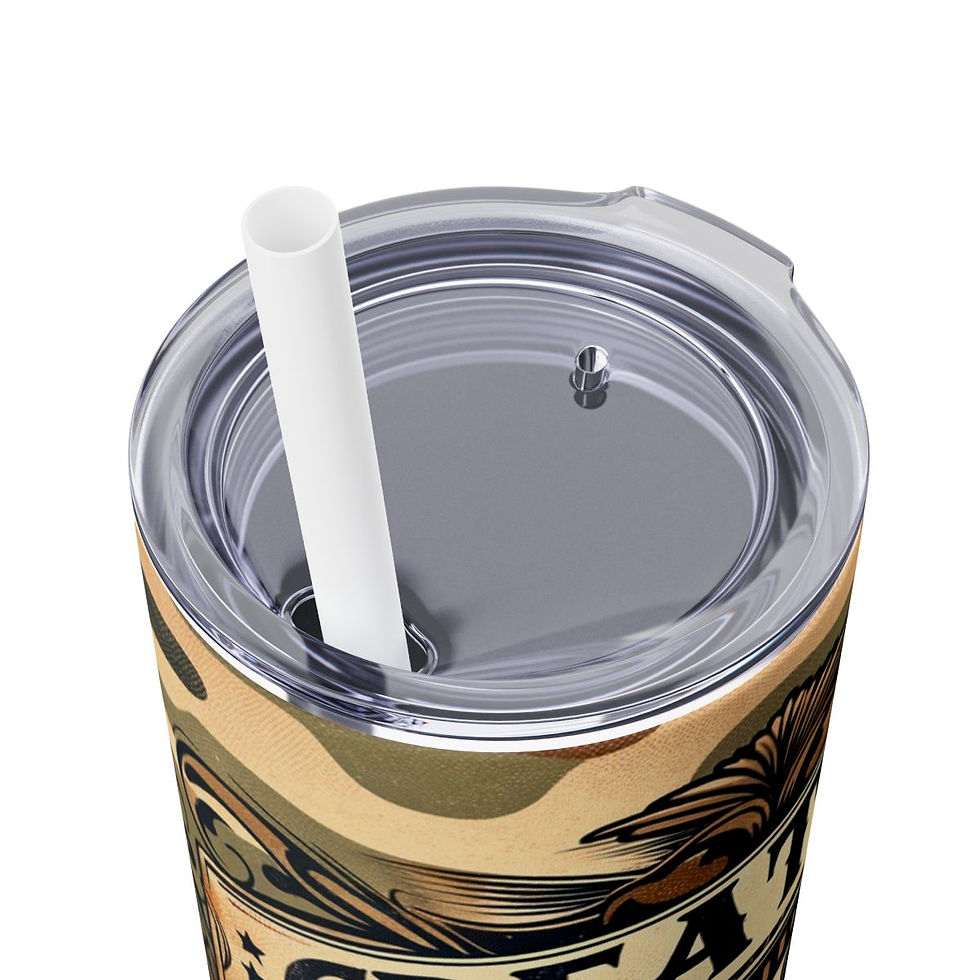 Thumbnail: Fathers Day Skinny 20oz. Tumbler with Straw -Dad Tumbler, Fathers Day Gift