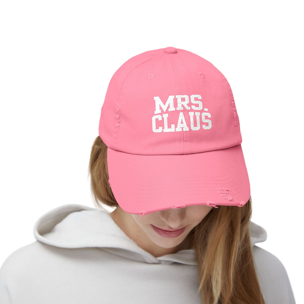 Thumbnail: Christmas Distressed Hat-Mrs. Claus