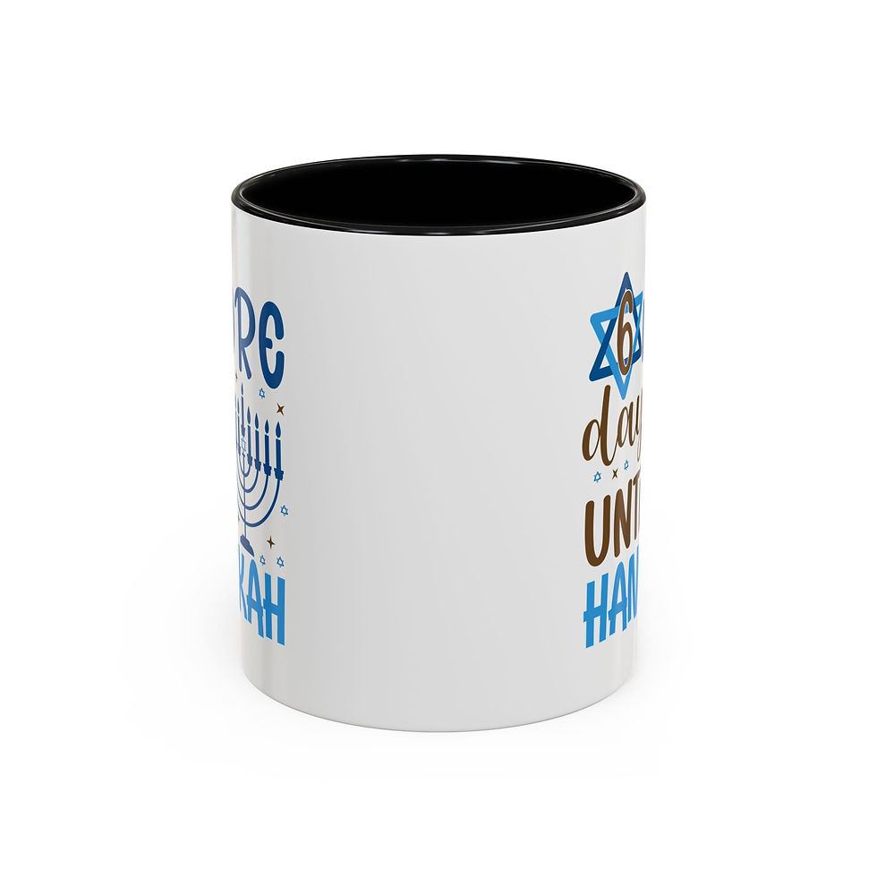 Thumbnail: Hanukkah Coffee Mug (11 oz. 15oz.)-Hanukkah Mug,Happy Hanukkah mug,Hanukkah gift