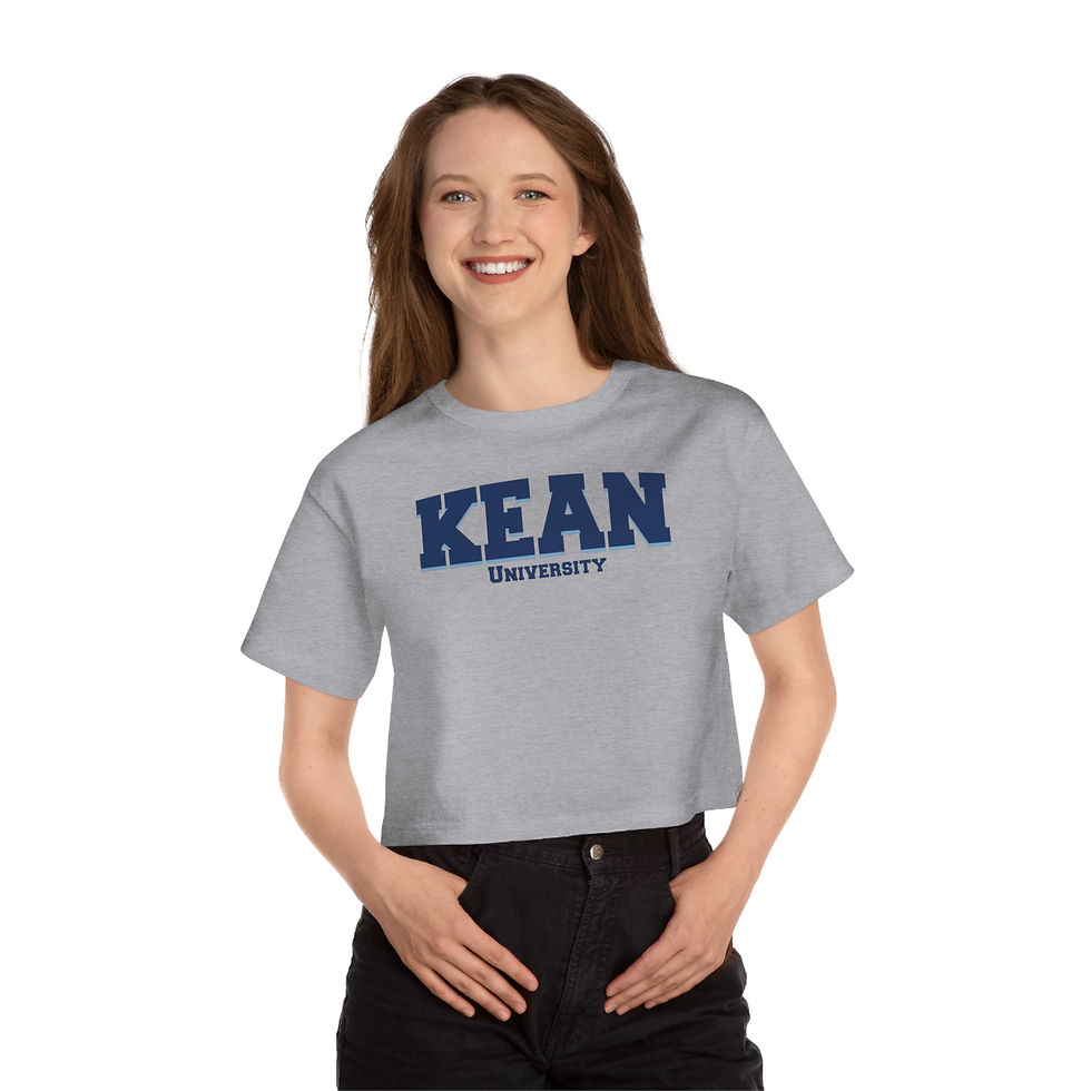 Thumbnail: Kean University Cropped T-Shirt for Women-Stylish & Comfortable College Apparel