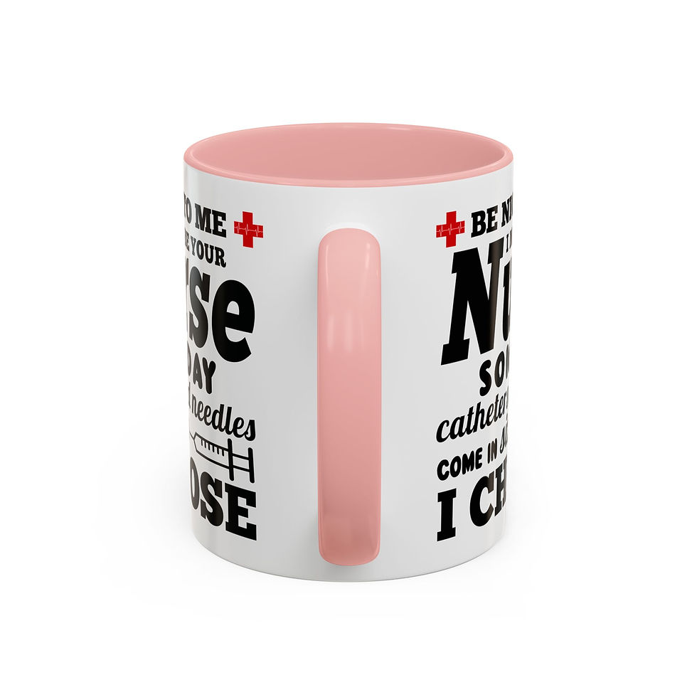 Thumbnail: Coffee Mug - Be Nice Nurse Design - Funny Gift for Healthcare Workers