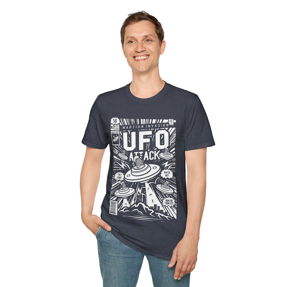 Thumbnail: UFO T-Shirt, Flying Saucers, UFO Abduction shirt, UFO Gift, Alien Shirt, Space
