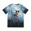 Thumbnail: Halloween Men's Polyester Tee (AOP)-Halloween shirt, Trick or Treat Witch,