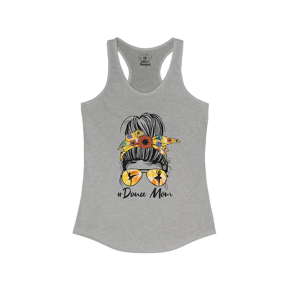 Thumbnail: Dance Racerback Tank Top for Women-Dance Lover, Dance Mom