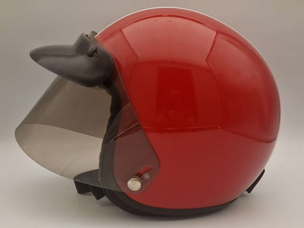 Miniatura: Casco Jet da moto UK Davida in stile vintage