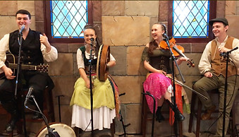 Posssibly Irish band performance in the Gathering Hall at Enchanted Forest