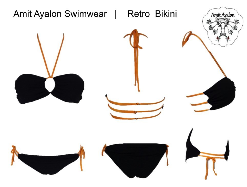 Retro Bikini Black