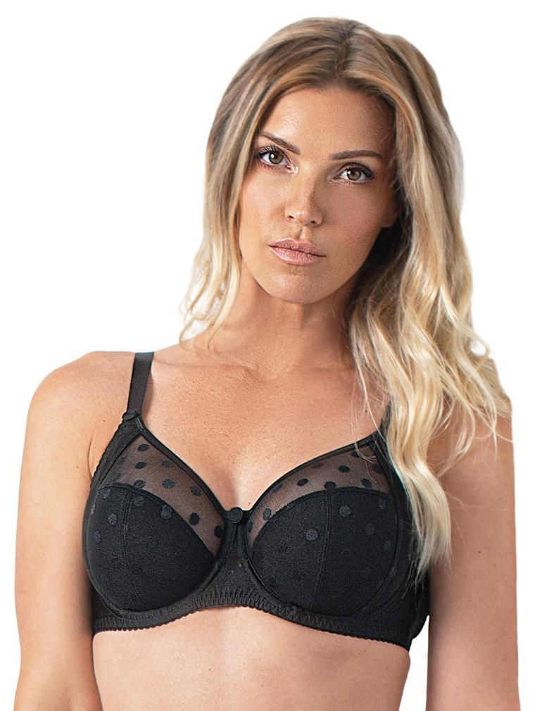 Thumbnail: Fit Fully Yours Carmen Polka Dot Black