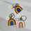 Thumbnail: Clay Rainbow & Resin Daisy Keychain