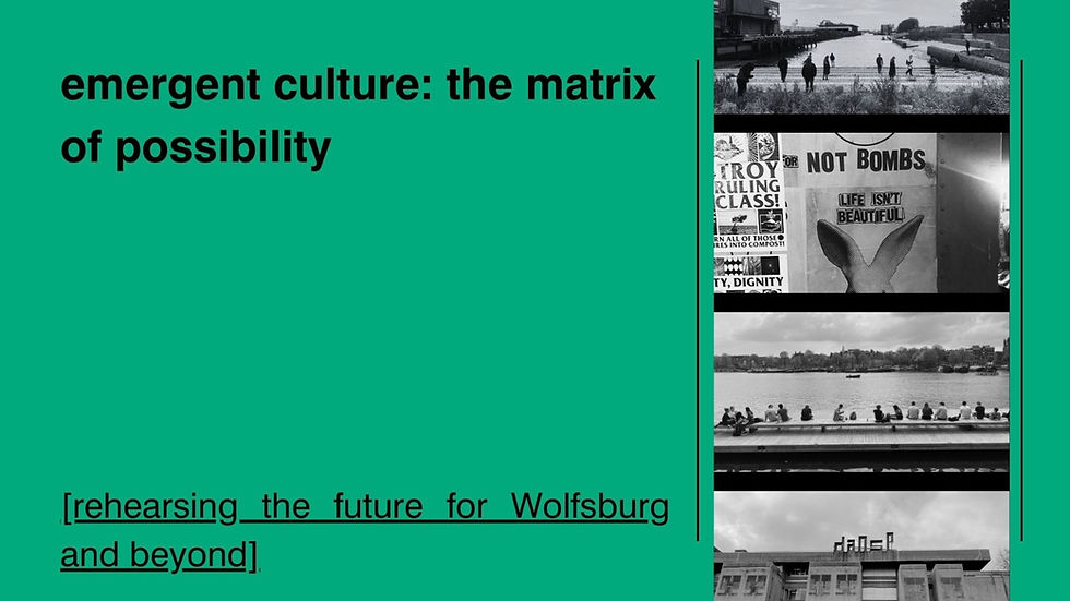 Vortrag | Emergent Culture: The Matrix of Possibility