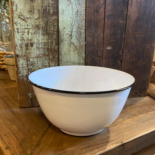Enamel Large Salad Bowl (Vintage Black)