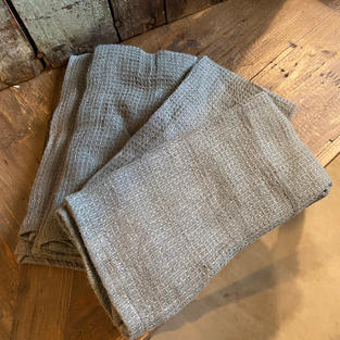 Linen Napkin Set/4 (gray/green)