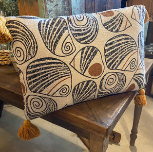 Cotton Blend Print Pillow
