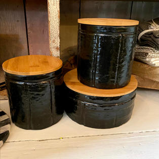 Stoneware Canisters