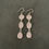 Thumbnail: Rose Quartz and Silver Earrings