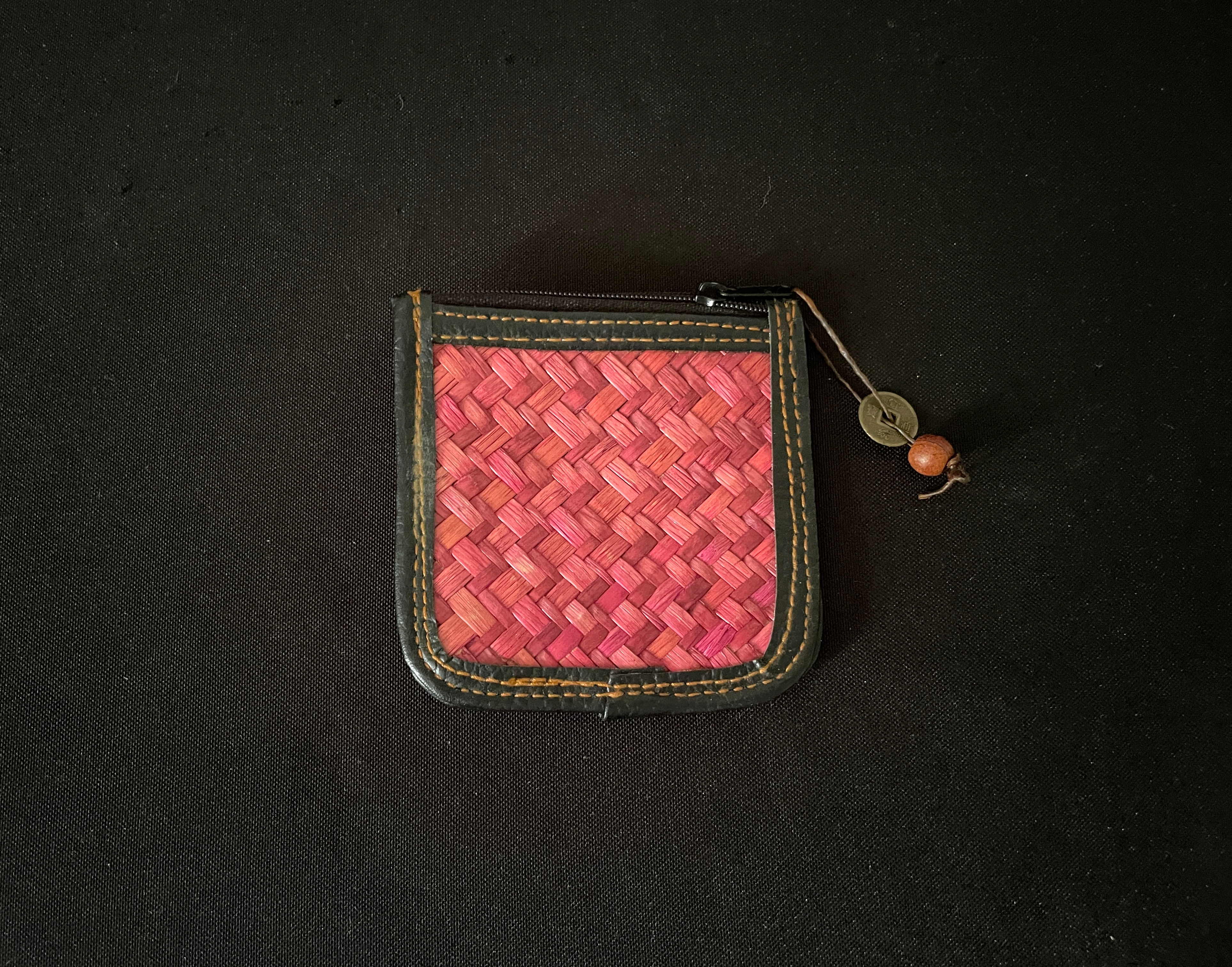 Pink Woven Purse