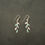 Thumbnail: Turquoise and Silver Leaf Earrings