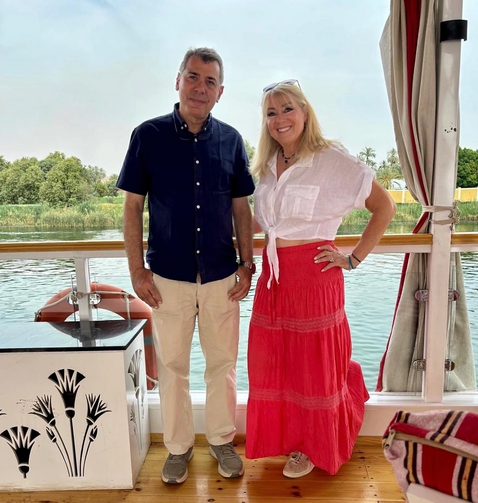 Odyssée Egypte, son équipe : Sherif et Roselyne