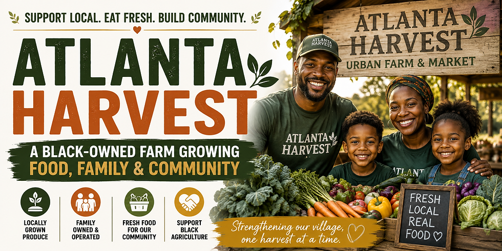 In Ellenwood, Georgia, you'll find Atlanta Harvest, a family-owned and operated urban farm and market that's been working since 2013 to make fresh, locally grown food more accessible to families across metro Atlanta.