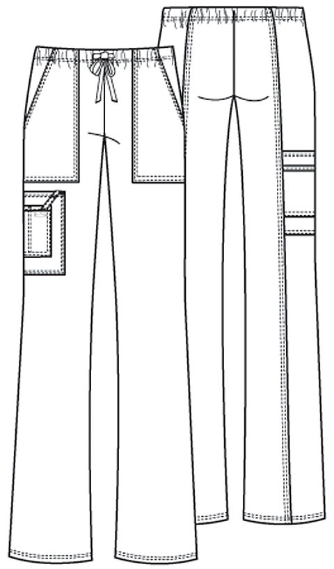 Thumbnail: 4044/P Premium Mid-Rise Drawstring Cargo Pant