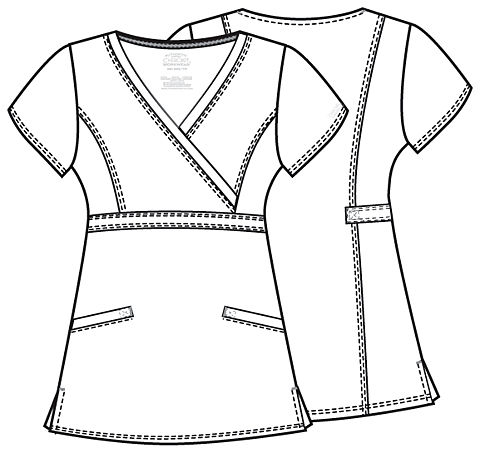 Thumbnail: 4751 Premium Mock Wrap Top