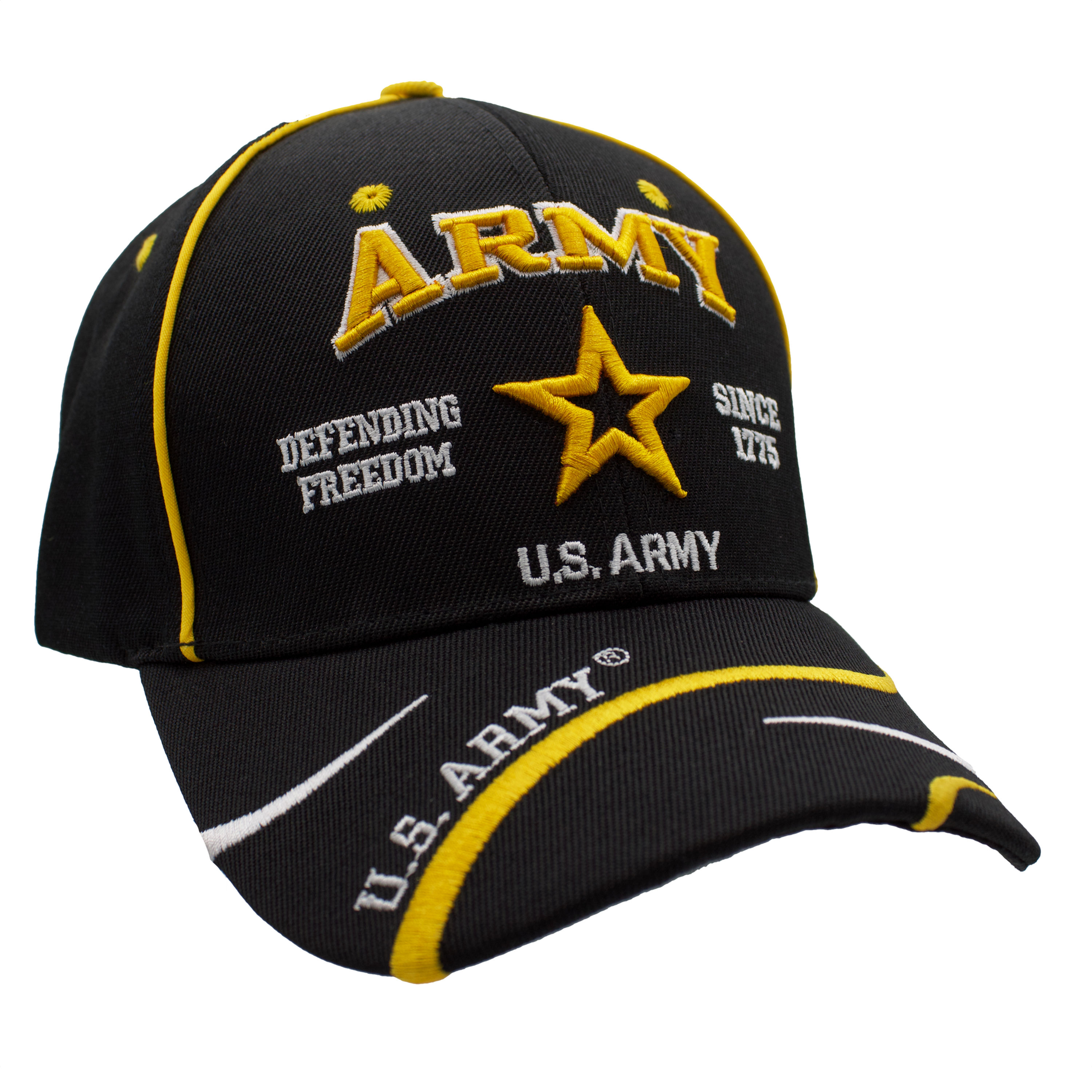 Army Logo Defend Freedom Cap - Black