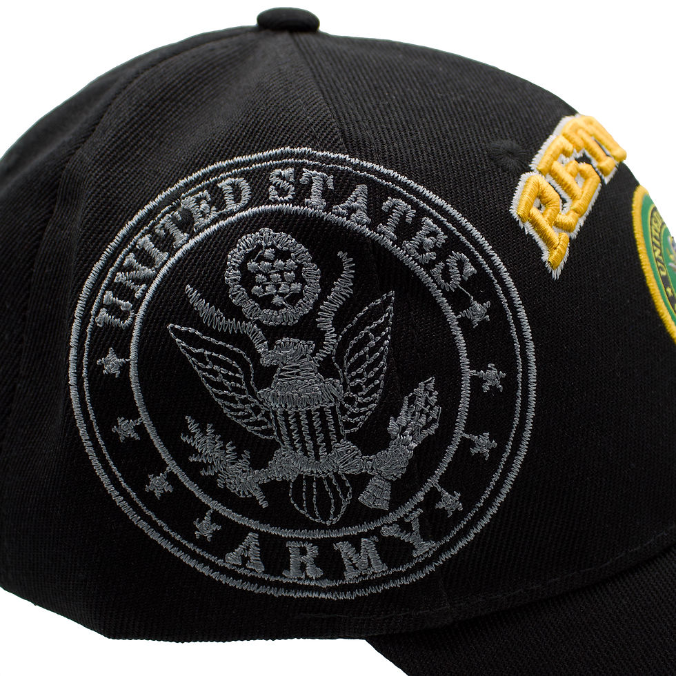 Thumbnail: Retired Army Emblem Shadow Cap - Black