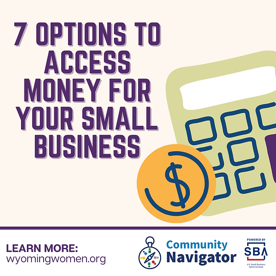 7 Options to Access Money for your Business