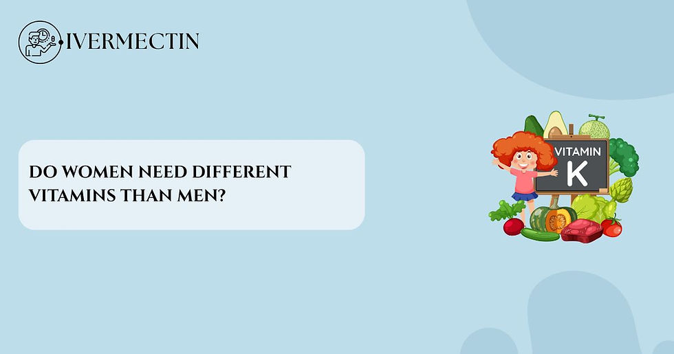 Do women need different vitamins than men?