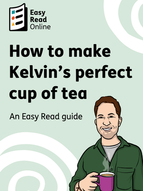 Cover image of the guide featuring an illustration of kelvin smiling and holding a mug of tea.