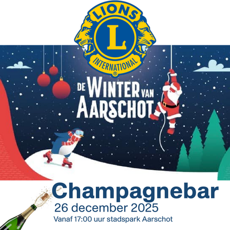 Geniet van een glas champagne en steun onze sociale doelen