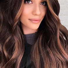 highlights around a models face