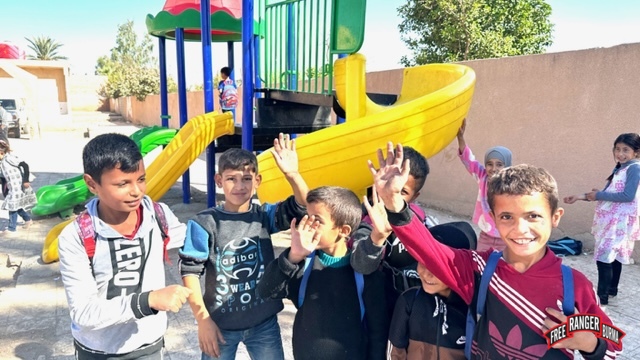 Children’s program at Bagouz.