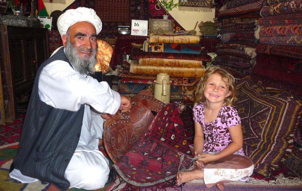 With Afghan family Kabul 2007