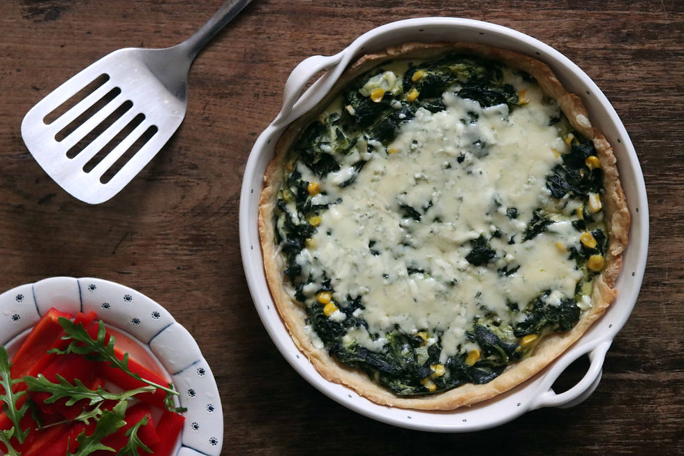 špenátový quiche