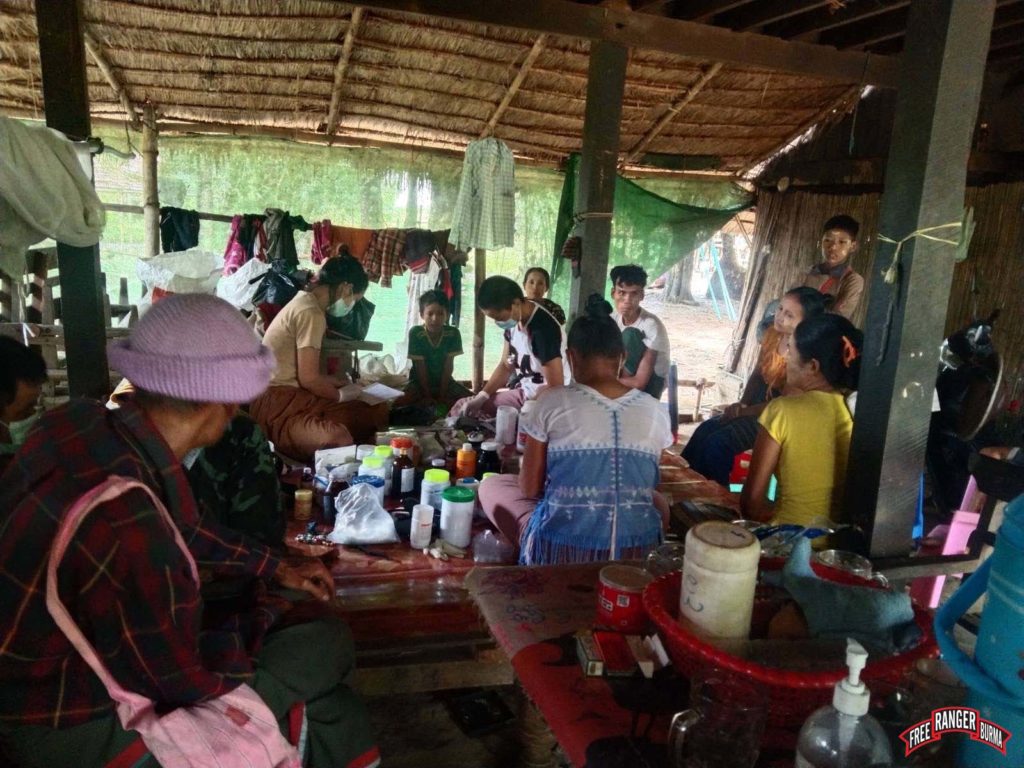 FBR medics treat patients who have fled their homes.