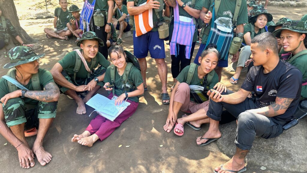 Land navigation training.