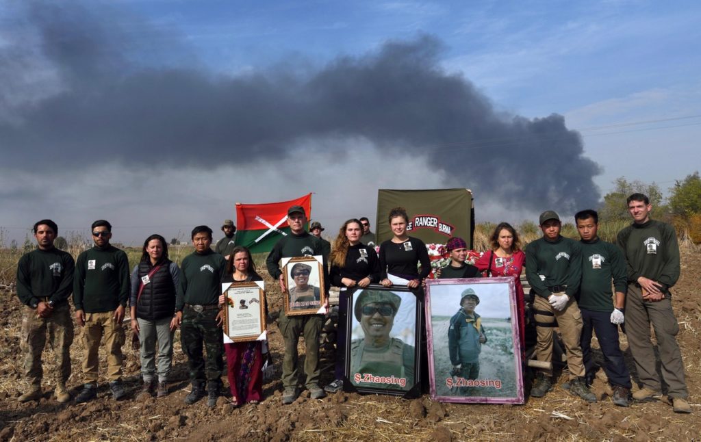 Memorial service for Free Burma Ranger Zau Seng, killed in Syria conflict with Turkish forces in Tell-Tamer, Syria.